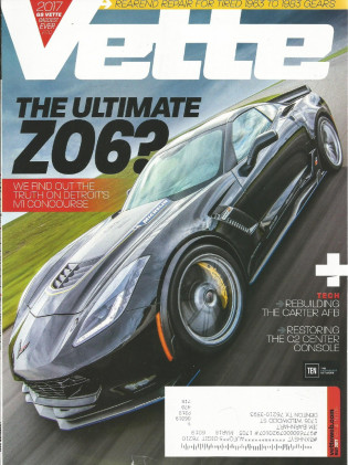 VETTE 2017 MAY - PUMPKIN & AFB REBUILT, NEW Z06 TESTED, COOL 64